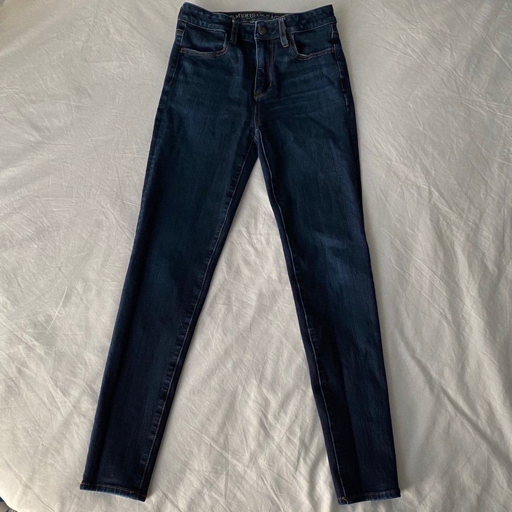 Dark wash Super hi-rise jegging